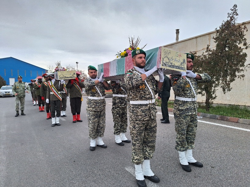 استقبال مردم تبریز از پیکر مطهر پنج شهید گمنام