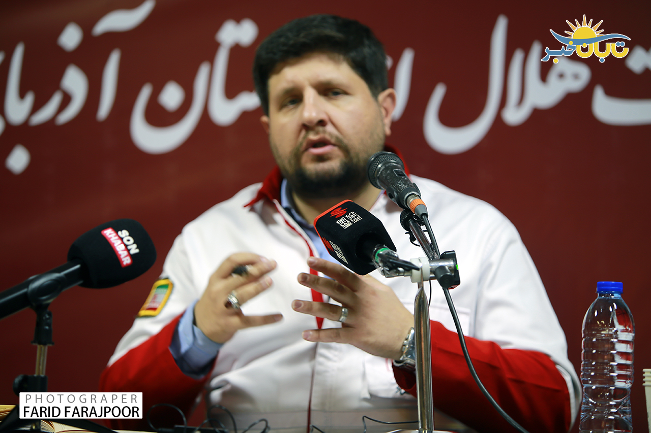 گزارش تصویری نشست خبری مدیرعامل هلال احمر آذربایجان شرقی بااصحاب رسانه