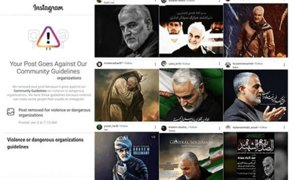سانسور شهید سلیمانی، وحشت اینستاگرام از یک اسطوره