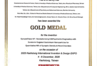 طلای جهانی برای فناوری پیشرفته تشخیص مبتنی بر سیناپس در KIDE 2025